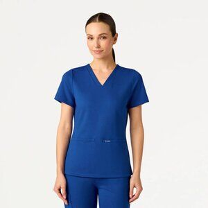 NWT Jaanuu Galaxy Blue Cesi Slim UltraSOFT™ Scrub Top